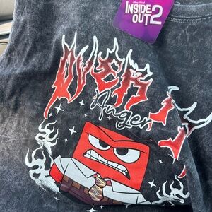 Disney Inside and Out 2 emotions anger tshirt size Small